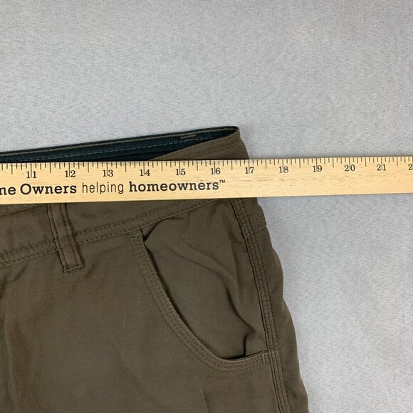 Prana Mens Shorts Small Brown Cargo Zion Belted 12" Inseam Outdoor Hiking UPF - Picture 6 of 11